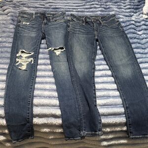 American Eagle Outfitters Women's Distressed and Classic Skinny Jeans